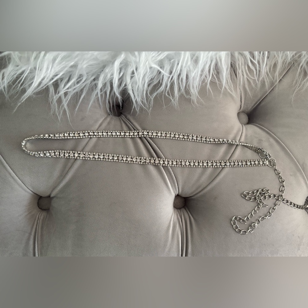 Elegant Silver Chain Belt